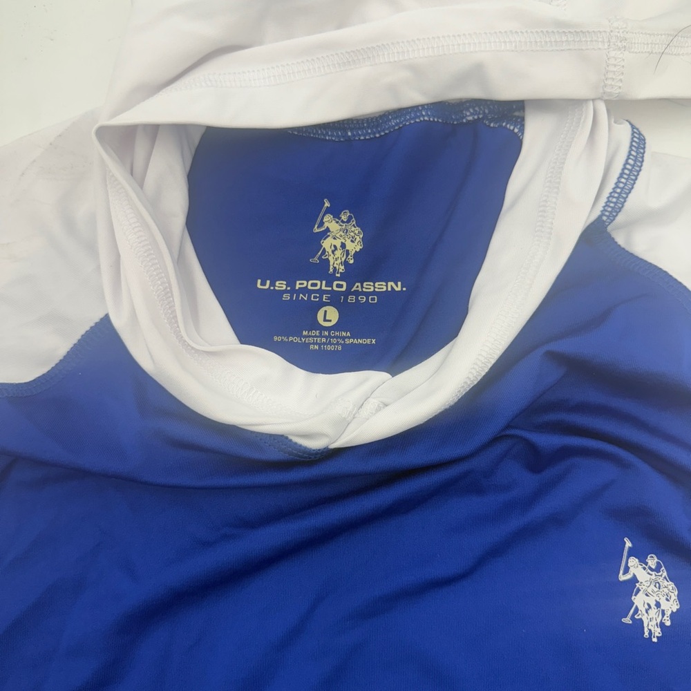 U.S. Polo Assn. Royal Blue and White Pullover